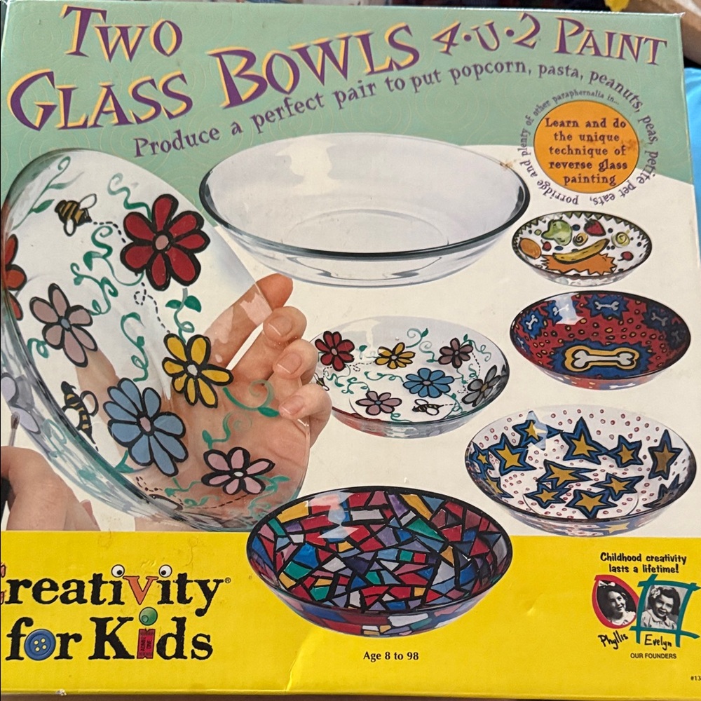 Glass Bowls Painting Kit - Multicolor